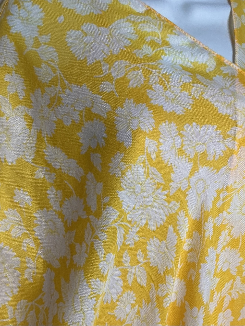 Lauren Conrad Yellow Floral Open Bathing Suit Cover - Picture 2 of 4
